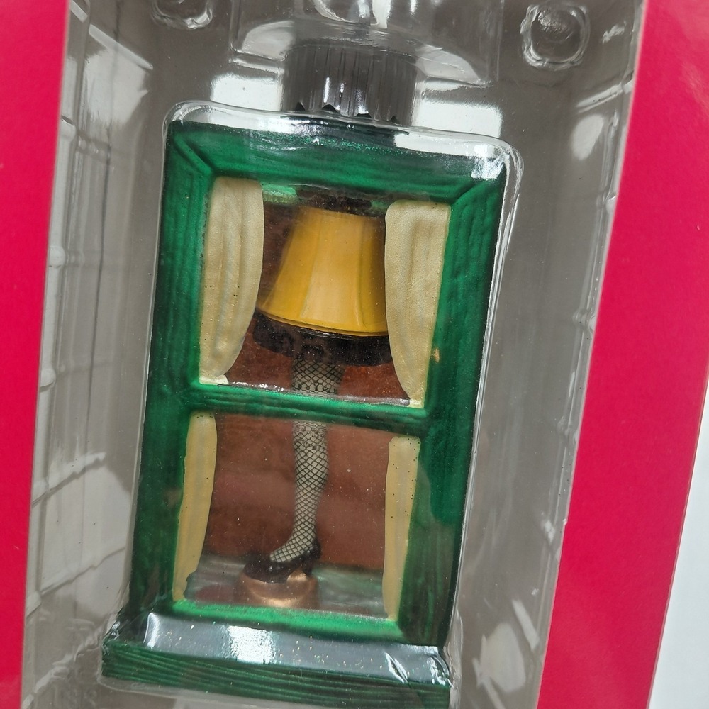 Hallmark Keepsake Ornament Christmas Story Set 3 Leg Lamp Blown Glass Window - Picture 7 of 7